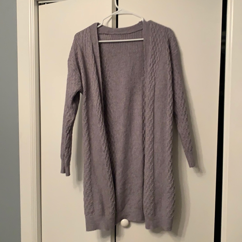 Medium oversized gray cardigan